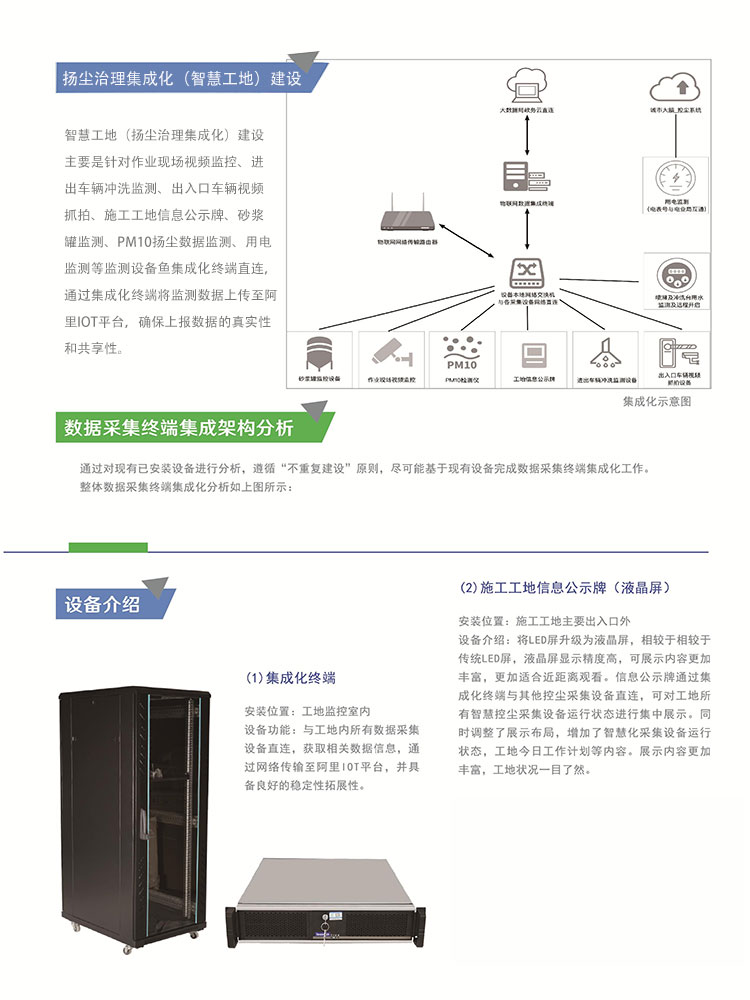 揚塵治理集成化（智慧工地）建設(shè)